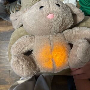Plush Bunny with Light-Up Belly